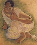 Paul Gauguin Tahiti woman USA oil painting artist